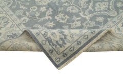 Tebriz Grey Classic Cotton Wool Handmade Area Rug 8'10'' x 12'1''