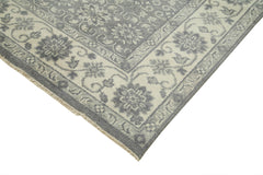 Tebriz Grey Classic Cotton Wool Handmade Area Rug 8'10'' x 11'11''