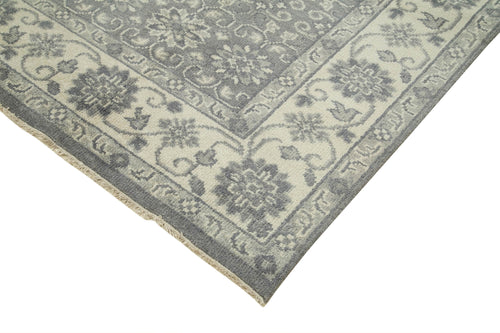 Tebriz Grey Classic Cotton Wool Handmade Area Rug 8'10'' x 11'11''