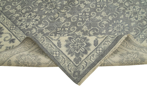 Tebriz Grey Classic Cotton Wool Handmade Area Rug 8'10'' x 11'11''