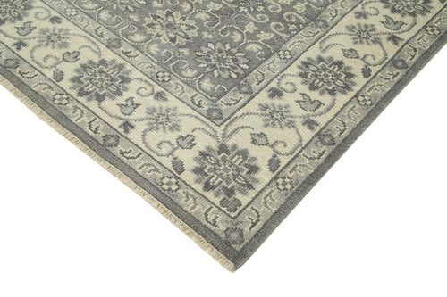 Tebriz Grey Classic Cotton Wool Handmade Area Rug 8'10'' x 11'11''