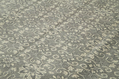 Tebriz Grey Classic Cotton Wool Handmade Area Rug 8'10'' x 11'11''