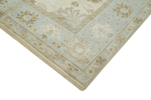 Tebriz Beige Classic Cotton Wool Handmade Area Rug 8'0'' x 9'10''