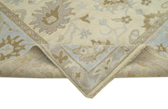 Tebriz Beige Classic Cotton Wool Handmade Area Rug 8'0'' x 9'10''