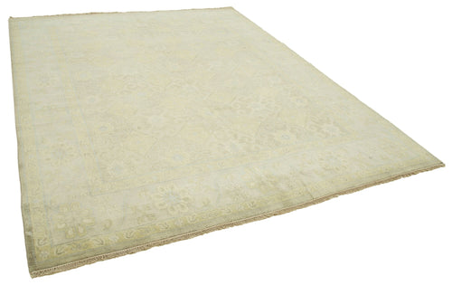 Tebriz Beige Classic Cotton Wool Handmade Area Rug 8'1'' x 10'0''