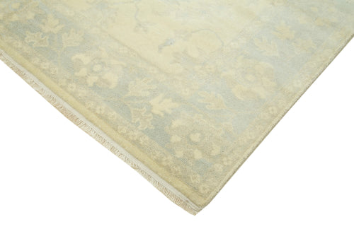 Tebriz Beige Classic Cotton Wool Handmade Area Rug 7'10'' x 9'8''