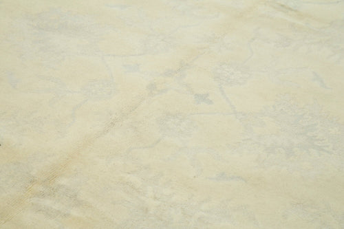 Tebriz Beige Classic Cotton Wool Handmade Area Rug 7'10'' x 9'8''