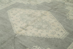 Tebriz Grey Classic Cotton Wool Handmade Area Rug 7'10'' x 9'8''