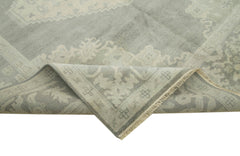 Tebriz Grey Classic Cotton Wool Handmade Area Rug 7'10'' x 9'8''