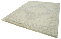 Tebriz Beige Classic Cotton Wool Handmade Area Rug 8'2'' x 9'9''