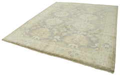 Tebriz Beige Classic Cotton Wool Handmade Area Rug 8'4'' x 9'10''