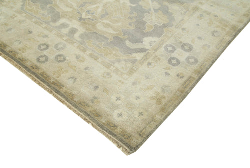 Tebriz Beige Classic Cotton Wool Handmade Area Rug 8'4'' x 9'10''