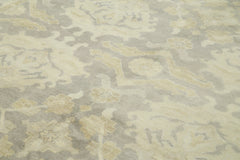 Tebriz Beige Classic Cotton Wool Handmade Area Rug 8'4'' x 9'10''