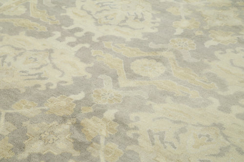 Tebriz Beige Classic Cotton Wool Handmade Area Rug 8'4'' x 9'10''