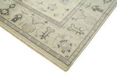 Tebriz Beige Classic Cotton Wool Handmade Area Rug 8'2'' x 9'11''