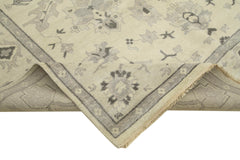 Tebriz Beige Classic Cotton Wool Handmade Area Rug 8'2'' x 9'11''