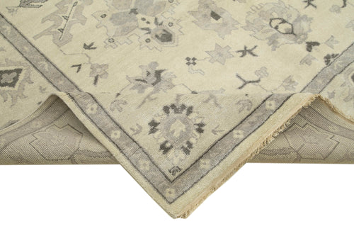 Tebriz Beige Classic Cotton Wool Handmade Area Rug 8'2'' x 9'11''