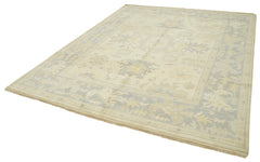 Tebriz Beige Classic Cotton Wool Handmade Area Rug 8'2'' x 9'10''