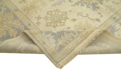 Tebriz Beige Classic Cotton Wool Handmade Area Rug 8'2'' x 9'10''