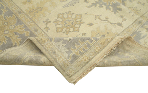 Tebriz Beige Classic Cotton Wool Handmade Area Rug 8'2'' x 9'10''