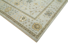 Handmade Area Rug – Tebriz Grey Classic Cotton Wool Vintage Turkish Carpet 8'1''x10'