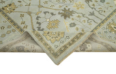 Handmade Area Rug – Tebriz Grey Classic Cotton Wool Vintage Turkish Carpet 8'1''x10'