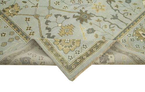 Handmade Area Rug – Tebriz Grey Classic Cotton Wool Vintage Turkish Carpet 8'1''x10'