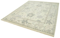 Tebriz Beige Classic Cotton Wool Handmade Area Rug 8'0'' x 9'10''