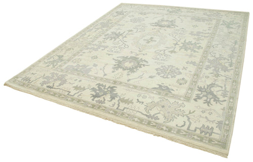 Tebriz Beige Classic Cotton Wool Handmade Area Rug 8'0'' x 9'10''