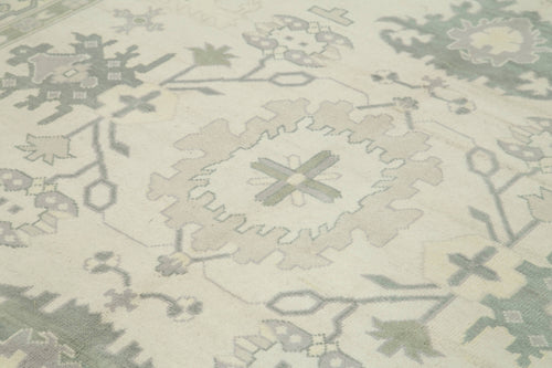 Tebriz Beige Classic Cotton Wool Handmade Area Rug 8'0'' x 9'10''