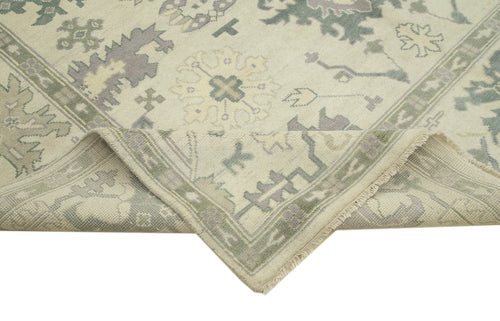 Tebriz Beige Classic Cotton Wool Handmade Area Rug 8'0'' x 9'10''