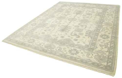 Tebriz Beige Classic Cotton Wool Handmade Area Rug 8'3'' x 10'0''