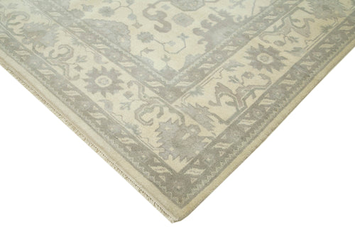 Tebriz Beige Classic Cotton Wool Handmade Area Rug 8'3'' x 10'0''