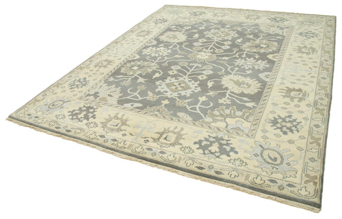 Tebriz Beige Classic Cotton Wool Handmade Area Rug 8'2'' x 9'10''