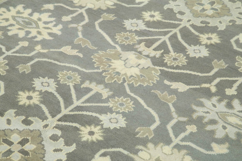 Tebriz Beige Classic Cotton Wool Handmade Area Rug 8'2'' x 9'10''