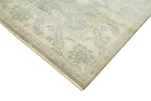 Tebriz Grey Classic Cotton Wool Handmade Area Rug 8'3'' x 9'8''