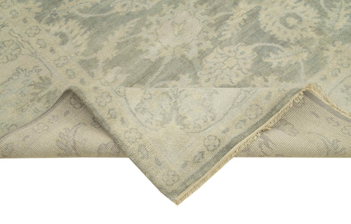 Tebriz Grey Classic Cotton Wool Handmade Area Rug 8'3'' x 9'8''