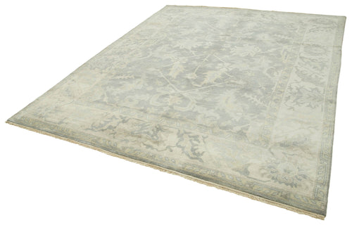 Tebriz Beige Classic Cotton Wool Handmade Area Rug 8'0'' x 9'11''