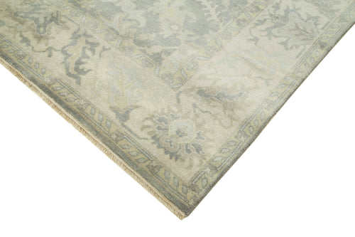 Tebriz Beige Classic Cotton Wool Handmade Area Rug 8'0'' x 9'11''