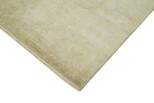 Tebriz Beige Classic Cotton Wool Handmade Area Rug 7'8'' x 9'10''