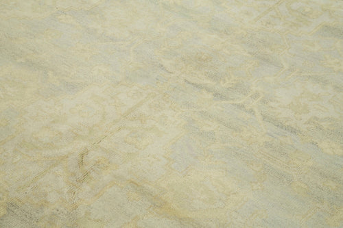 Tebriz Beige Classic Cotton Wool Handmade Area Rug 7'8'' x 9'10''