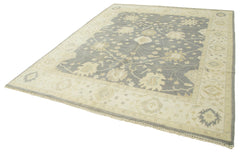 Tebriz Beige Classic Cotton Wool Handmade Area Rug 7'10'' x 9'7''