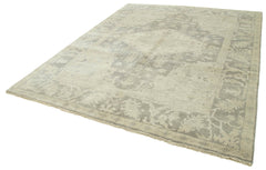 Tebriz Beige Classic Cotton Wool Handmade Area Rug 8'0'' x 9'9''
