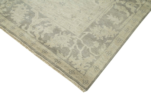 Tebriz Beige Classic Cotton Wool Handmade Area Rug 8'0'' x 9'9''