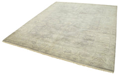 Tebriz Beige Classic Cotton Wool Handmade Area Rug 8'1'' x 9'10''