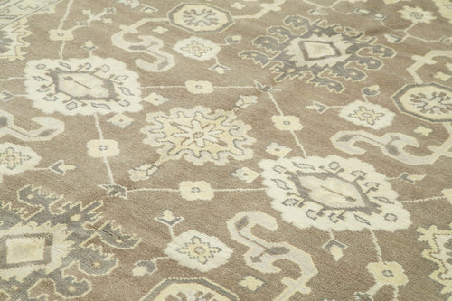 Handmade Area Rug – Tebriz Classic Beige Cotton Wool Carpet 8'1'' x 9'9''