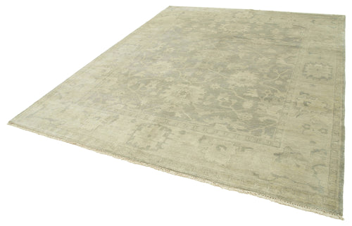 Tebriz Beige Classic Cotton Wool Handmade Area Rug 8'2'' x 9'11''