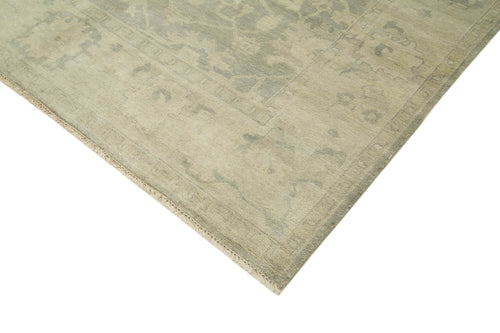 Tebriz Beige Classic Cotton Wool Handmade Area Rug 8'2'' x 9'11''