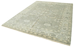 Tebriz Beige Classic Cotton Wool Handmade Area Rug 8'0'' x 10'0''