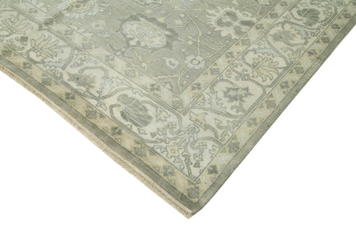 Tebriz Beige Classic Cotton Wool Handmade Area Rug 8'0'' x 10'0''